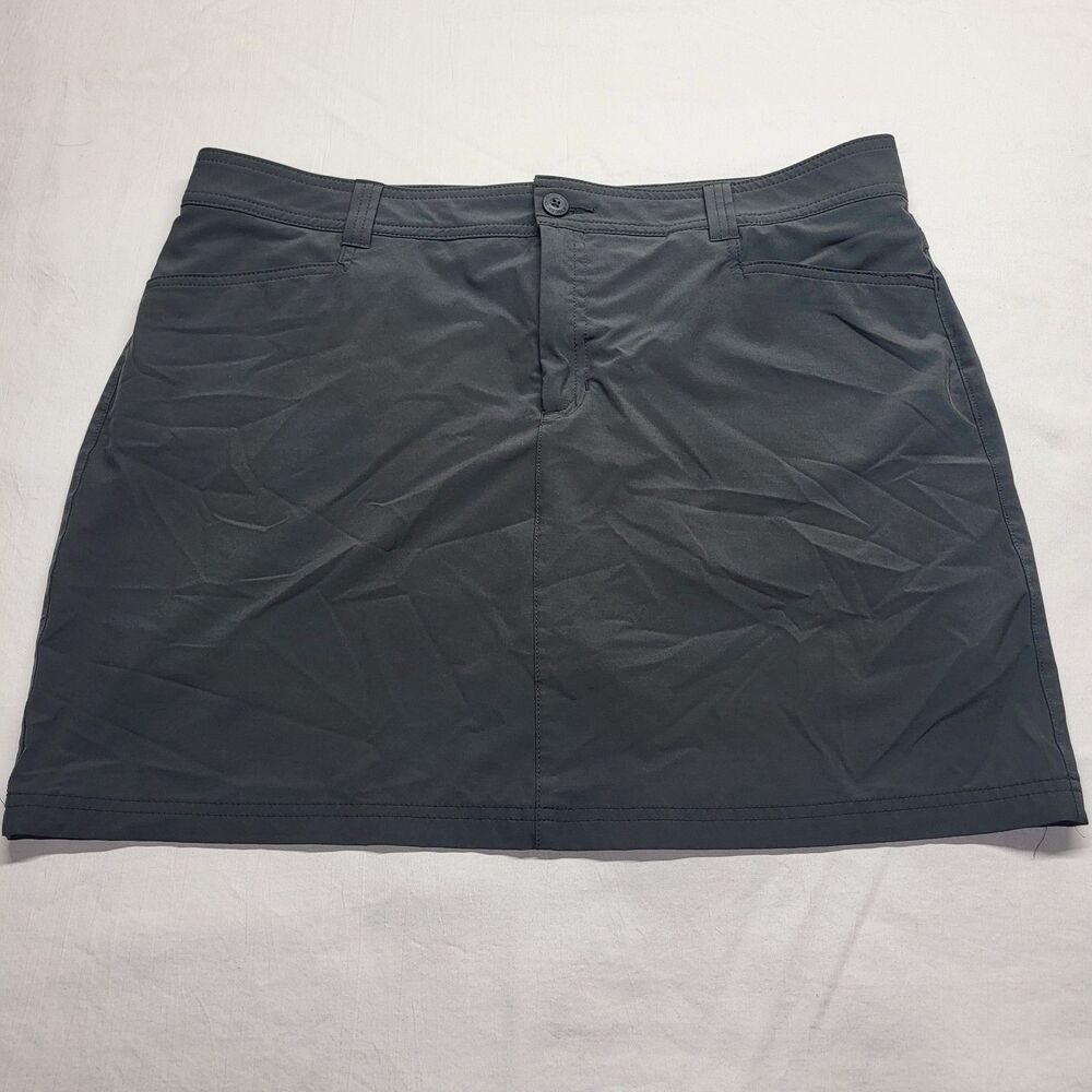 Eddie Bauer Adventurer 2.0 Travex Hiking Skort Womens Size 16 Gray Active Skirt